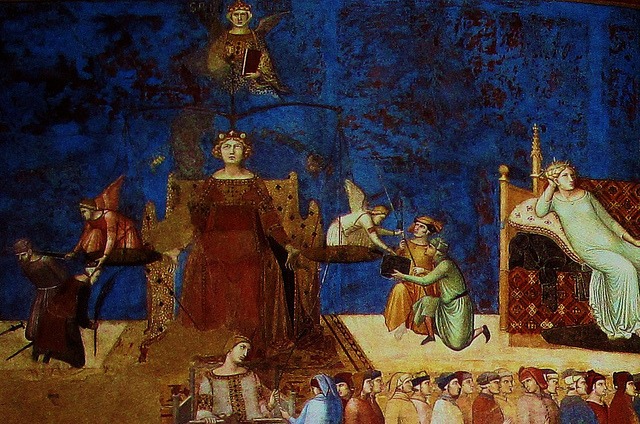 Allégorie et effets du Bon et du Mauvais Gouvernement, Lorenzetti (1338-1339)