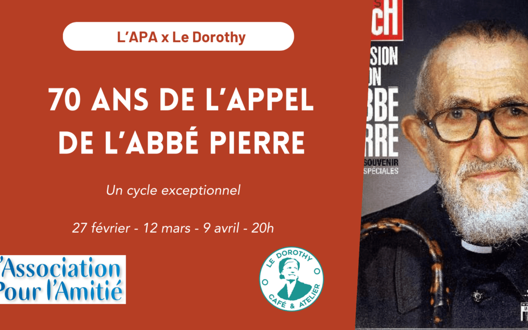 Cycle de conférences : Les 70 ans de l’appel de l’abbé Pierre