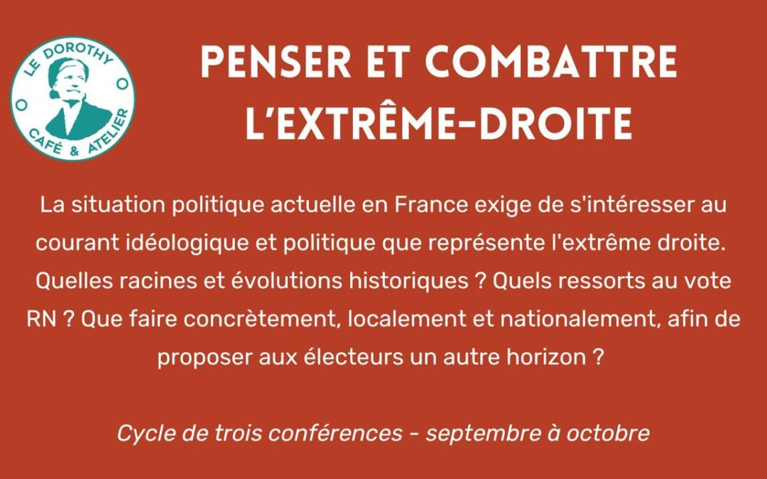 Cycle de conférences : penser et combattre l’extrême-droite